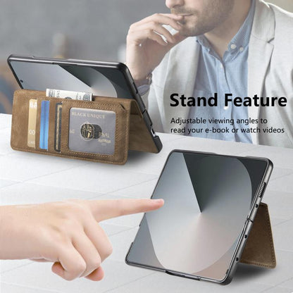 For Samsung Galax Z Fold7 5G CaseNeo MagSafe RFID Anti-theft Retro Leather Phone Case(Brown) - Galaxy Z Fold7 5G Cases by CaseNeo | Online Shopping UK | buy2fix