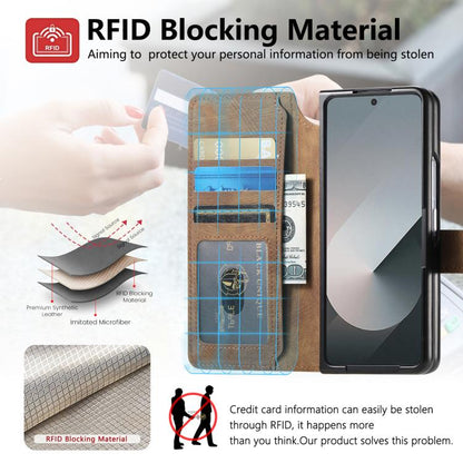 For Samsung Galax Z Fold7 5G CaseNeo MagSafe RFID Anti-theft Retro Leather Phone Case(Brown) - Galaxy Z Fold7 5G Cases by CaseNeo | Online Shopping UK | buy2fix