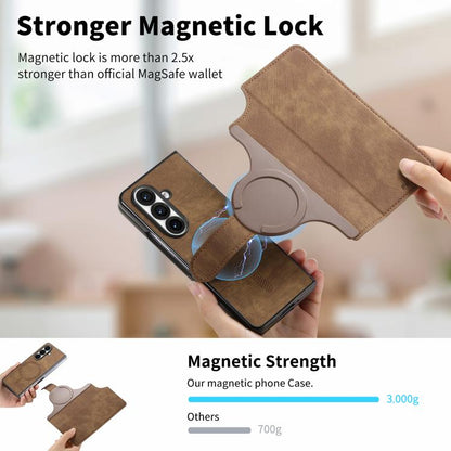 For Samsung Galax Z Fold7 5G CaseNeo MagSafe RFID Anti-theft Retro Leather Phone Case(Brown) - Galaxy Z Fold7 5G Cases by CaseNeo | Online Shopping UK | buy2fix