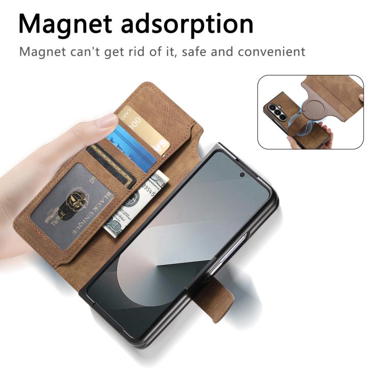 For Samsung Galax Z Fold7 5G CaseNeo MagSafe RFID Anti-theft Retro Leather Phone Case(Brown) - Galaxy Z Fold7 5G Cases by CaseNeo | Online Shopping UK | buy2fix