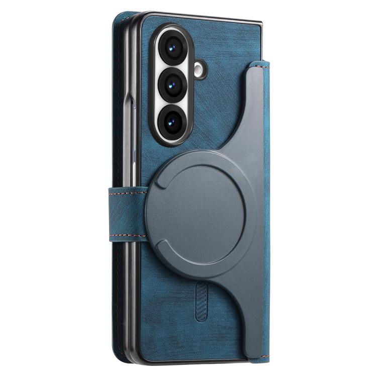 For Samsung Galax Z Fold7 5G CaseNeo MagSafe RFID Anti-theft Retro Leather Phone Case(Blue) - Galaxy Z Fold7 5G Cases by CaseNeo | Online Shopping UK | buy2fix