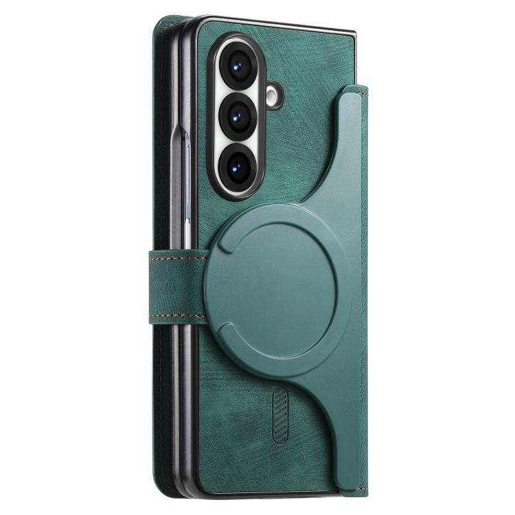 For Samsung Galax Z Fold7 5G CaseNeo MagSafe RFID Anti-theft Retro Leather Phone Case(Green) - Galaxy Z Fold7 5G Cases by CaseNeo | Online Shopping UK | buy2fix