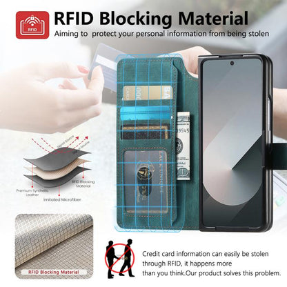 For Samsung Galax Z Fold7 5G CaseNeo MagSafe RFID Anti-theft Retro Leather Phone Case(Green) - Galaxy Z Fold7 5G Cases by CaseNeo | Online Shopping UK | buy2fix