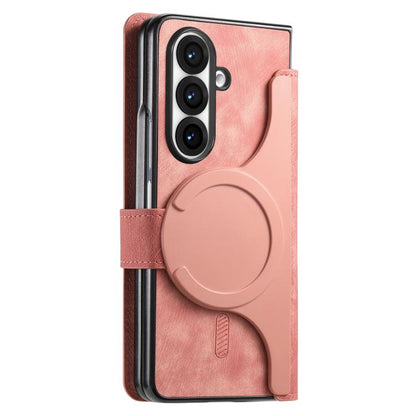 For Samsung Galax Z Fold7 5G CaseNeo MagSafe RFID Anti-theft Retro Leather Phone Case(Pink) - Galaxy Z Fold7 5G Cases by CaseNeo | Online Shopping UK | buy2fix