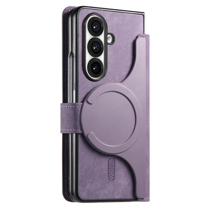 For Samsung Galax Z Fold7 5G CaseNeo MagSafe RFID Anti-theft Retro Leather Phone Case(Purple) - Galaxy Z Fold7 5G Cases by CaseNeo | Online Shopping UK | buy2fix