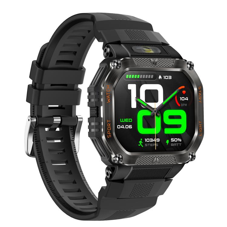 HT34 1.75 inch IPS Screen 3ATM Outdoor Sports BT Smart Watch(Black) - Smart Watches by buy2fix | Online Shopping UK | buy2fix