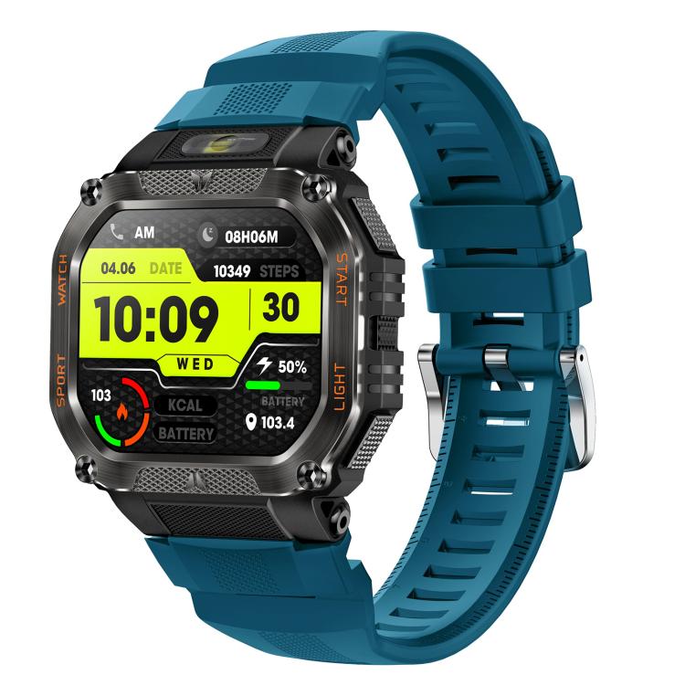 HT34 1.75 inch IPS Screen 3ATM Outdoor Sports BT Smart Watch(Blue) - Smart Watches by buy2fix | Online Shopping UK | buy2fix