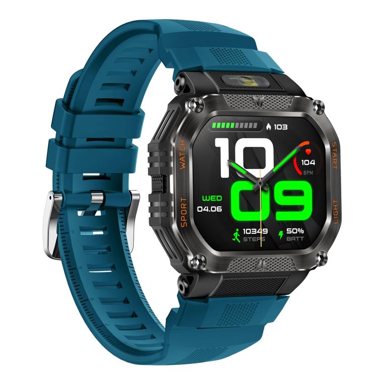 HT34 1.75 inch IPS Screen 3ATM Outdoor Sports BT Smart Watch(Blue) - Smart Watches by buy2fix | Online Shopping UK | buy2fix