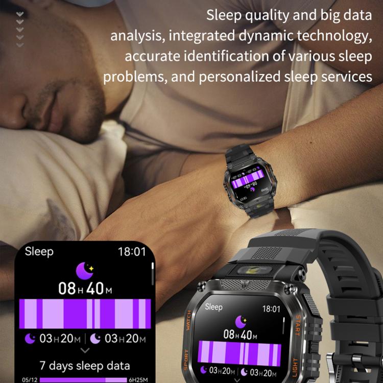 HT34 1.75 inch IPS Screen 3ATM Outdoor Sports BT Smart Watch(Blue) - Smart Watches by buy2fix | Online Shopping UK | buy2fix