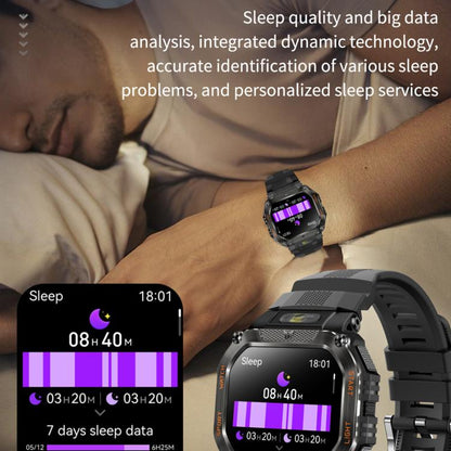 HT34 1.75 inch IPS Screen 3ATM Outdoor Sports BT Smart Watch(Camouflage) - Smart Watches by buy2fix | Online Shopping UK | buy2fix