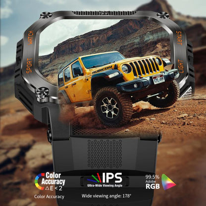 HT34 1.75 inch IPS Screen 3ATM Outdoor Sports BT Smart Watch(Blue) - Smart Watches by buy2fix | Online Shopping UK | buy2fix