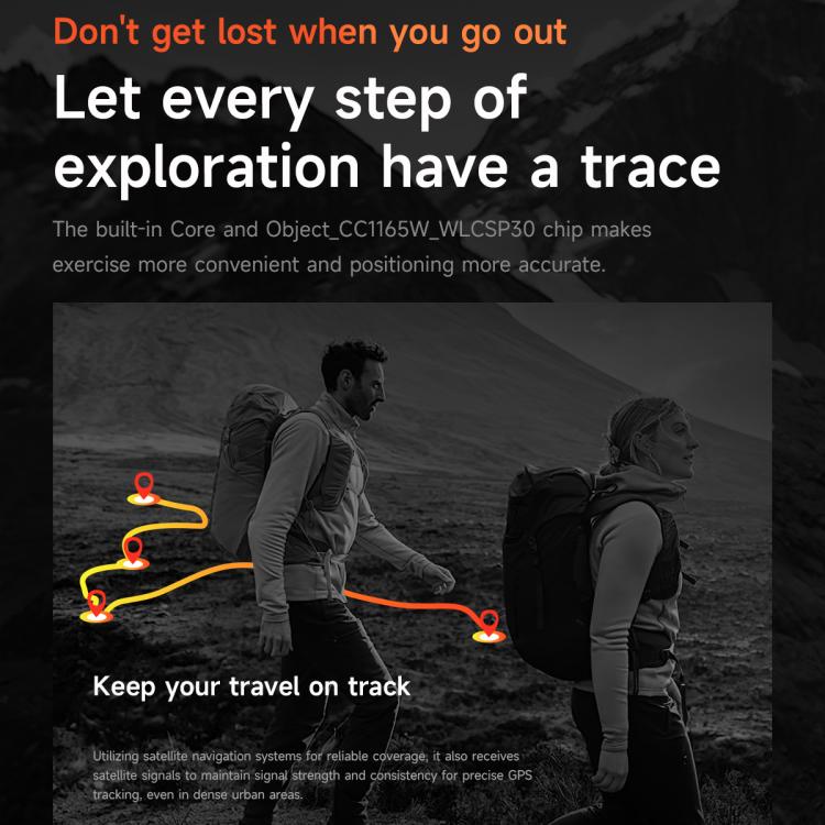 KC91 1.39 inch IPS Screen 3ATM Outdoor GPS Smart Watch with Flashlight(Black) - Smart Watches by buy2fix | Online Shopping UK | buy2fix