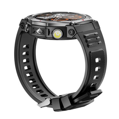 KT85 1.43 inch Screen 5ATM Outdoor Sports Smart Watch with Strong Flashlight(Black) - Smart Watches by buy2fix | Online Shopping UK | buy2fix