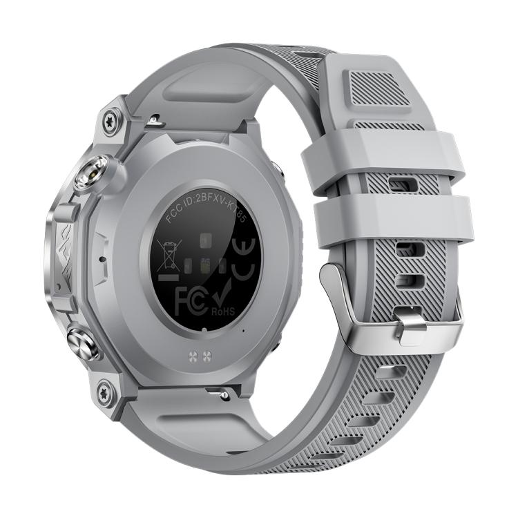 KT85 1.43 inch Screen 5ATM Outdoor Sports Smart Watch with Strong Flashlight(Grey) - Smart Watches by buy2fix | Online Shopping UK | buy2fix