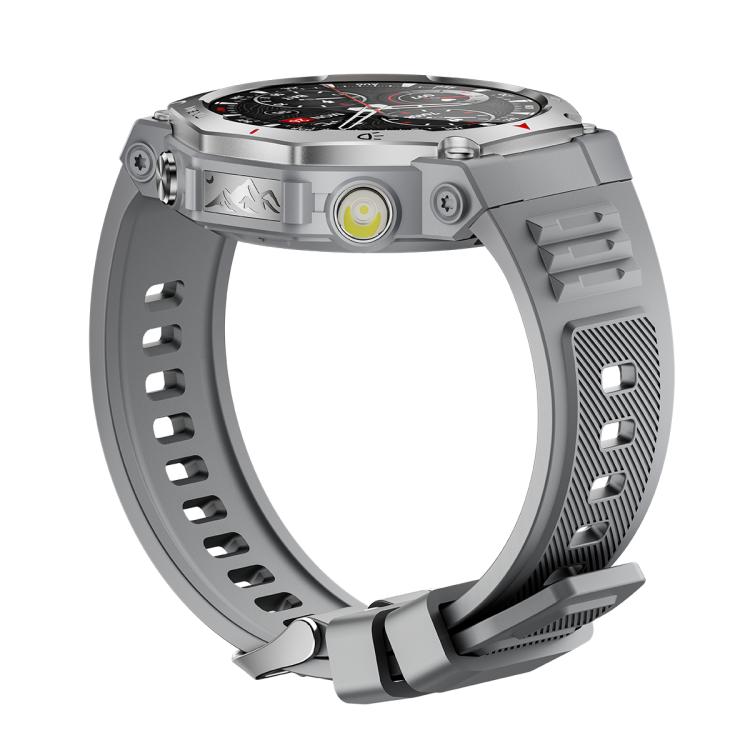 KT85 1.43 inch Screen 5ATM Outdoor Sports Smart Watch with Strong Flashlight(Grey) - Smart Watches by buy2fix | Online Shopping UK | buy2fix