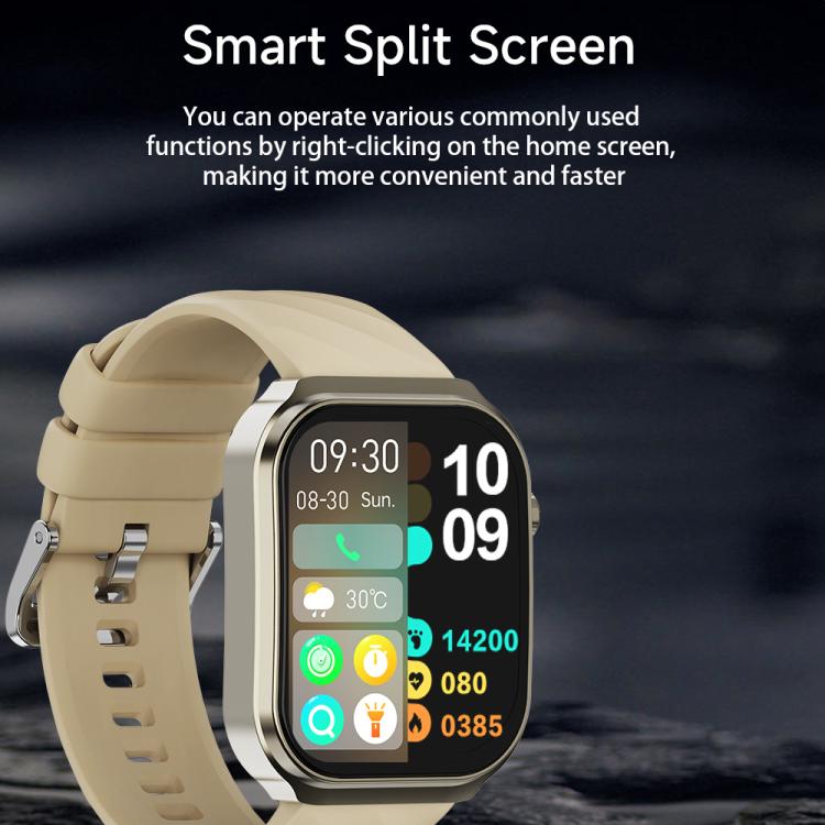 U13 2.2 inch IPS Curved Screen Smart Watch Supports BT Call(Gold) - Smart Watches by buy2fix | Online Shopping UK | buy2fix