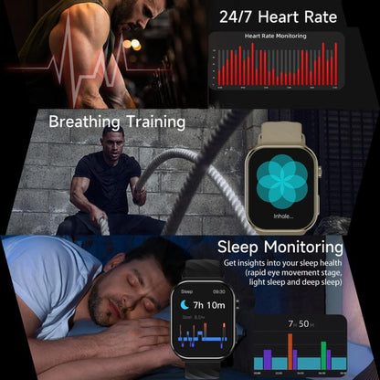 U13 2.2 inch IPS Curved Screen Smart Watch Supports BT Call(Black) - Smart Watches by buy2fix | Online Shopping UK | buy2fix