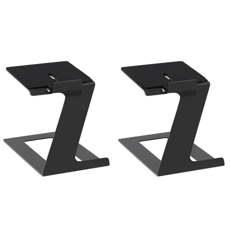 2pcs/Pack Desktop Speaker Metal Bracket Computer Audio Bracket(Black) - Speaker Bracket by buy2fix | Online Shopping UK | buy2fix