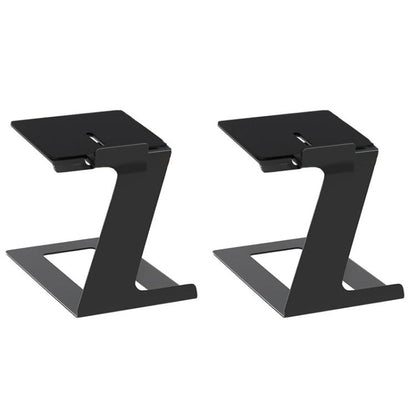 2pcs/Pack Desktop Speaker Metal Bracket Computer Audio Bracket(Black) - Speaker Bracket by buy2fix | Online Shopping UK | buy2fix