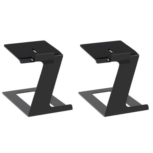 2pcs/Pack Desktop Speaker Metal Bracket Computer Audio Bracket(Black) - Speaker Bracket by buy2fix | Online Shopping UK | buy2fix