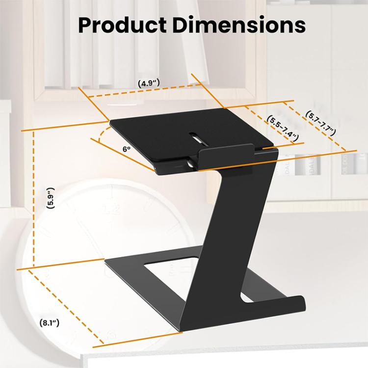 2pcs/Pack Desktop Speaker Metal Bracket Computer Audio Bracket(Black) - Speaker Bracket by buy2fix | Online Shopping UK | buy2fix