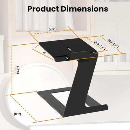 2pcs/Pack Desktop Speaker Metal Bracket Computer Audio Bracket(Black) - Speaker Bracket by buy2fix | Online Shopping UK | buy2fix