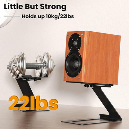 2pcs/Pack Desktop Speaker Metal Bracket Computer Audio Bracket(Black) - Speaker Bracket by buy2fix | Online Shopping UK | buy2fix