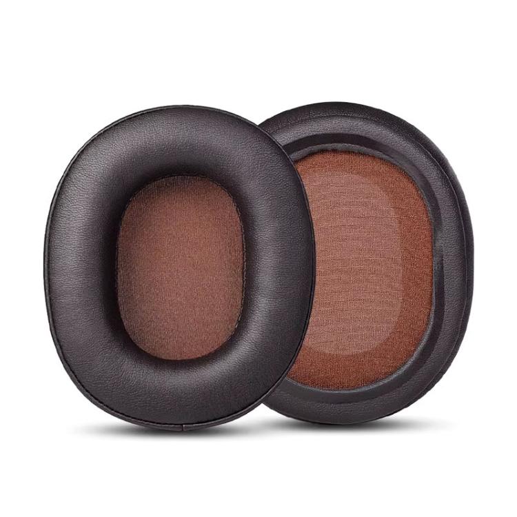 2pcs Sponge Earmuffs Replacement Earpads For ATH-MSR7, Style:Dark Brown Protein Leather - Earmuff & Pad by buy2fix | Online Shopping UK | buy2fix