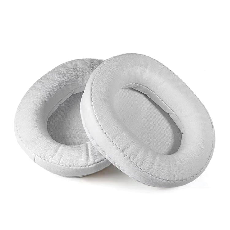 2pcs Sponge Earmuffs Replacement Earpads For ATH-MSR7, Style:White Protein Leather - Earmuff & Pad by buy2fix | Online Shopping UK | buy2fix
