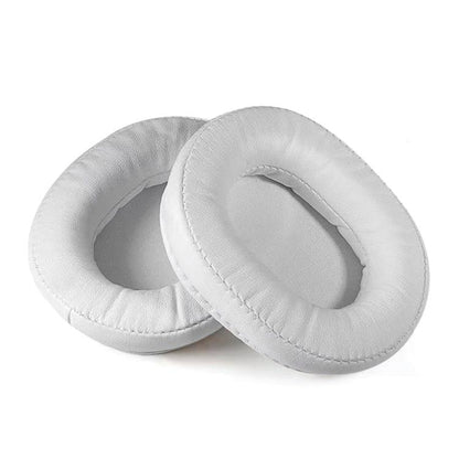 2pcs Sponge Earmuffs Replacement Earpads For ATH-MSR7, Style:White Protein Leather - Earmuff & Pad by buy2fix | Online Shopping UK | buy2fix