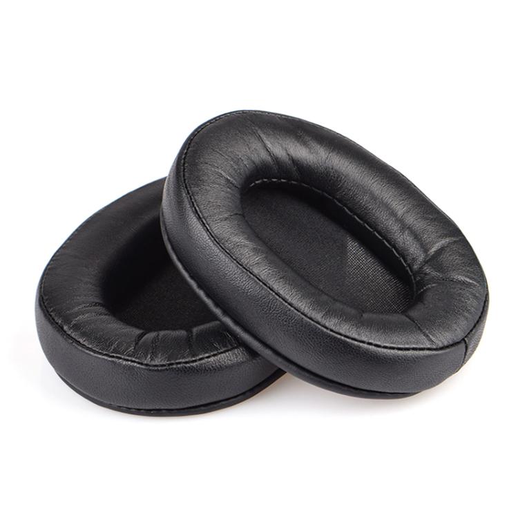 2pcs Sponge Earmuffs Replacement Earpads For ATH-MSR7, Style:Black Lambskin - Earmuff & Pad by buy2fix | Online Shopping UK | buy2fix