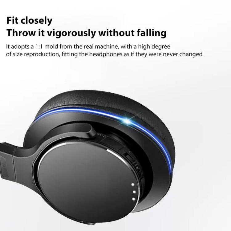 2pcs Sponge Earmuffs Replacement Earpads For ATH-MSR7, Style:Grey Protein Leather - Earmuff & Pad by buy2fix | Online Shopping UK | buy2fix