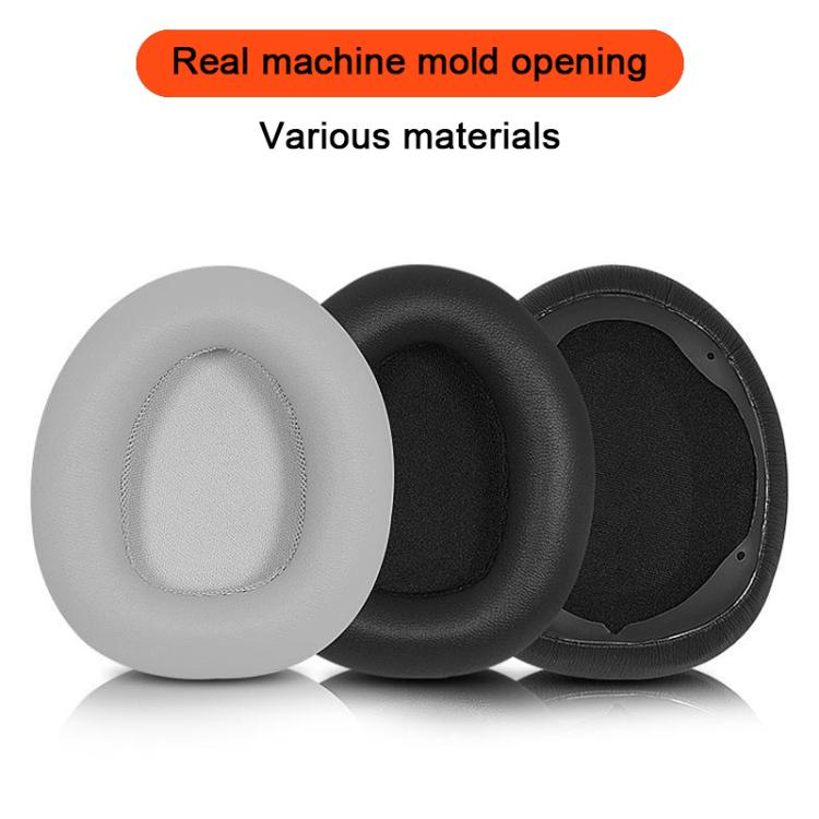 For Dareu EH739 / EH755 2pcs Protein Leather Snap-on Type Earphone Covers(Gray) - Earmuff & Pad by buy2fix | Online Shopping UK | buy2fix