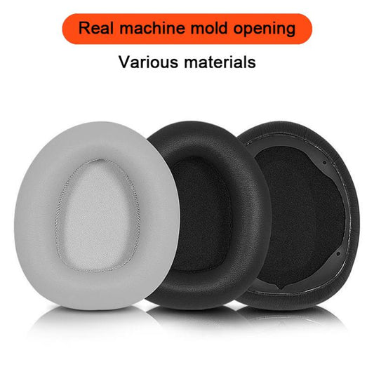 For Dareu EH739 / EH755 2pcs Protein Leather Snap-on Type Earphone Covers(Black) - Earmuff & Pad by buy2fix | Online Shopping UK | buy2fix