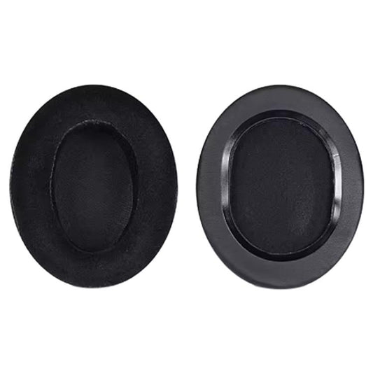 2pcs Flannel Slip-on Type Earphone Covers For Brainwavz HM5(Black) - Earmuff & Pad by buy2fix | Online Shopping UK | buy2fix