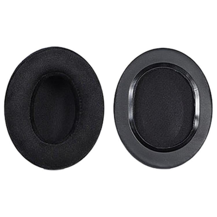 2pcs Velvet Slip-on Type Earphone Covers For Brainwavz HM5(Black) - Earmuff & Pad by buy2fix | Online Shopping UK | buy2fix