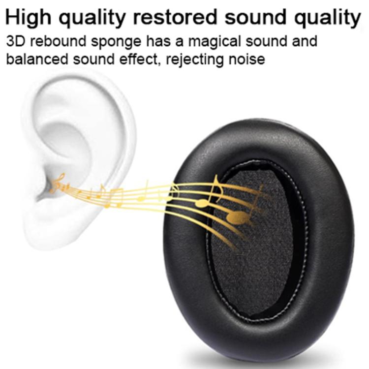 2pcs Ice Silk Cloth Ice Feeling Slip-on Type Earphone Covers For Brainwavz HM5(Black) - Earmuff & Pad by buy2fix | Online Shopping UK | buy2fix