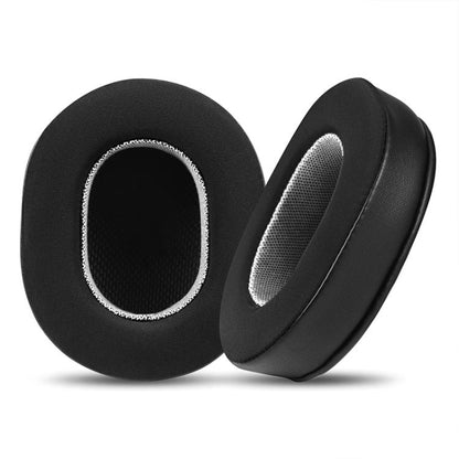 2pcs Ice Silk Cloth Replacement Earpads For Audio Technica ATH-MSR7 / M50X / M40(Black Grey) - Earmuff & Pad by buy2fix | Online Shopping UK | buy2fix