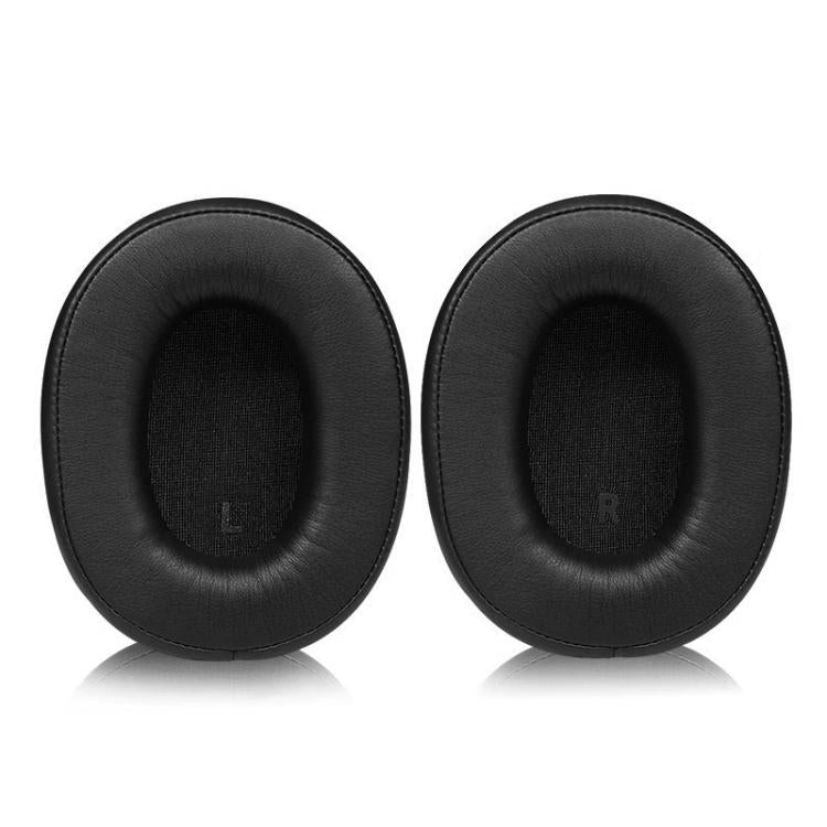 1 Pair Protein Leather Replacement Earpads For Audio Technica ATH-SR9 / DSR9BT / DSR7BT(Black) - Earmuff & Pad by buy2fix | Online Shopping UK | buy2fix