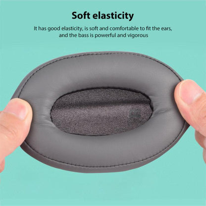 1 Pair Protein Leather Replacement Earpads For Audio Technica ATH-SR9 / DSR9BT / DSR7BT(Black) - Earmuff & Pad by buy2fix | Online Shopping UK | buy2fix