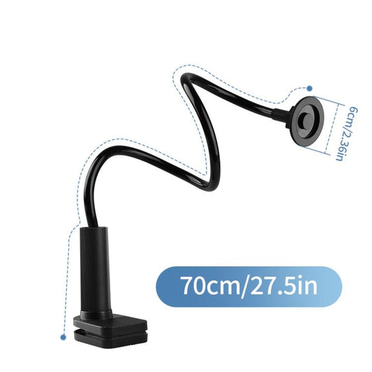 Spiral Lazy Magnetic Mobile Phone Holder, Length:70cm(Black) - Lazy Bracket by buy2fix | Online Shopping UK | buy2fix