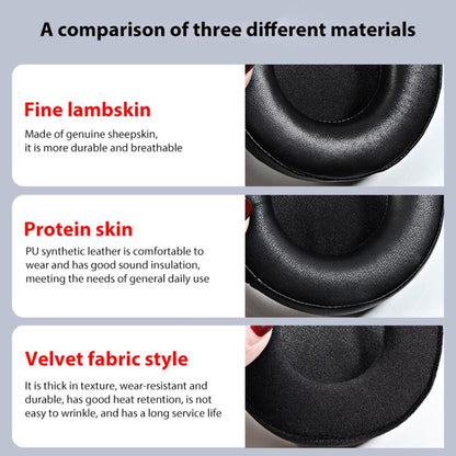 2pcs Sponge Earmuffs Replacement Earpads For ATH-A900X, Style:Black Mesh-Headband - Earmuff & Pad by buy2fix | Online Shopping UK | buy2fix