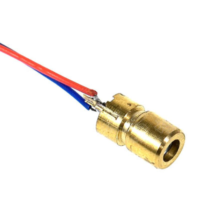 5V 10pcs/Pack Adjustable Diode Laser Head Red Dot Laser Module - DIY Cables by buy2fix | Online Shopping UK | buy2fix