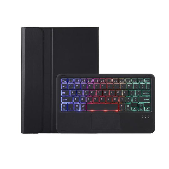 For Xiaomi Redmi Pad 2 2025 A0N15-AS Ultra-thin Detachable Backlight Bluetooth Keyboard Leather Tablet Case with Touchpad(Black)