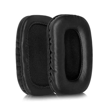 2pcs Protein Leather Replacement Earpads For Audio Technica ATH-SQ5 / SQ505(Black) - Earmuff & Pad by buy2fix | Online Shopping UK | buy2fix