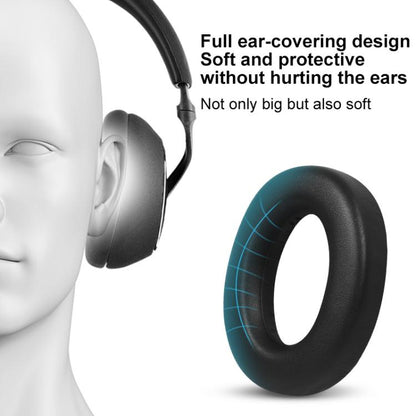 2pcs Protein Leather Replacement Earpads For B&W Px7(Black) - Earmuff & Pad by buy2fix | Online Shopping UK | buy2fix