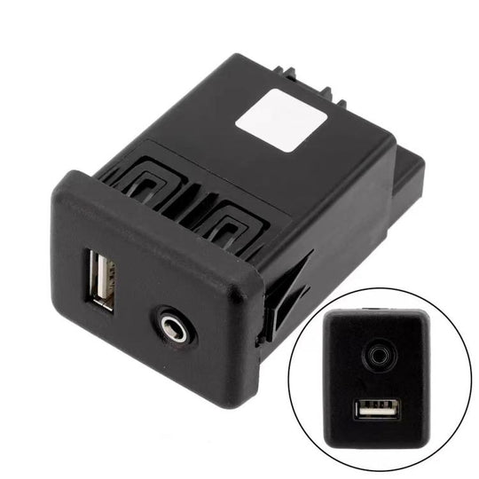 Car AUX & USB Socket Connector Switch for Chevrolet Cruze / Malibu / Regal 13599456 22875063 39087529(Black)