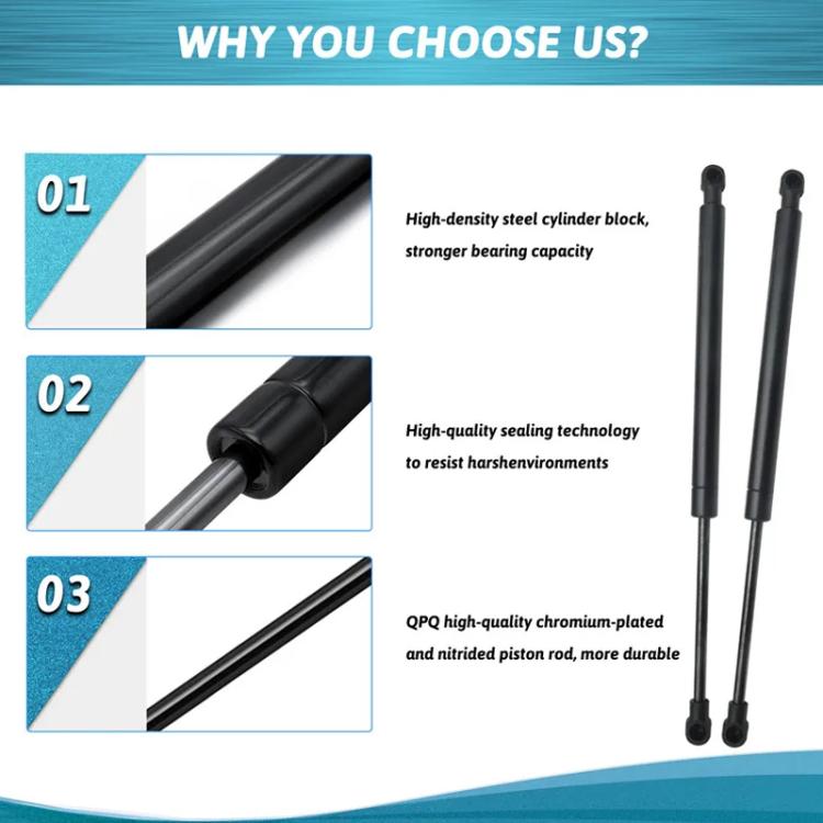 For BMW E90 51247060623 2pcs/Pack Trunk Lift Supports Struts Shocks Springs Dampers Hydraulic Lever(Black) - Engine Fittings by buy2fix | Online Shopping UK | buy2fix