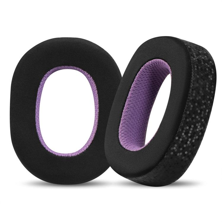 2pcs Ice Gel Replacement Earpads For B&W Px7 S2 / Px8(Black Purple) - Earmuff & Pad by buy2fix | Online Shopping UK | buy2fix