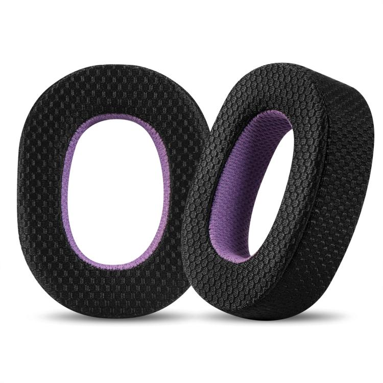 2pcs Mesh Cloth Replacement Earpads For B&W Px7 S2 / Px8(Black Purple) - Earmuff & Pad by buy2fix | Online Shopping UK | buy2fix